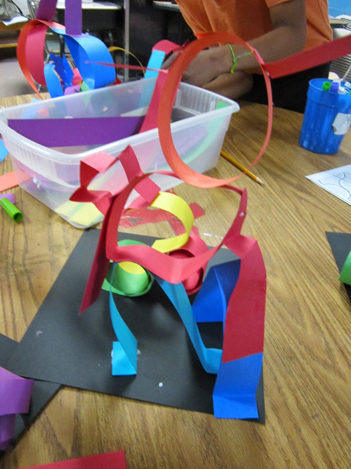 ChumleyScobey Art Room Paper Line Sculpture