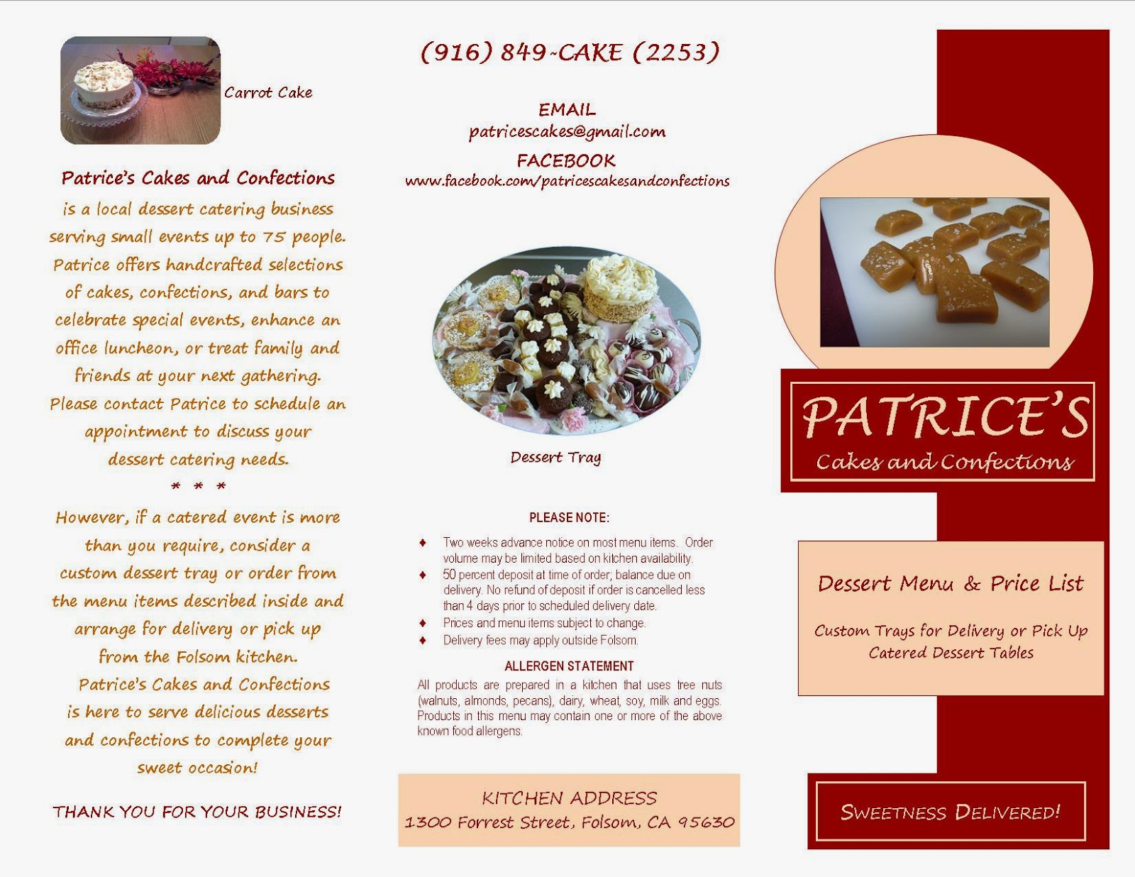 PATRICE'S CAKES AND CONFECTIONS