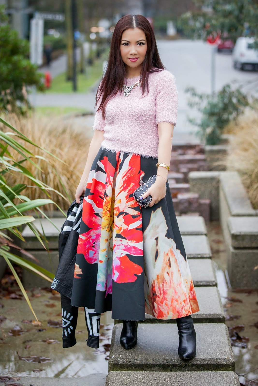 Valentina and Aveline Christmas Day Outfit Bell Maxi Skirt and