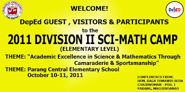 DepEd, Guest, Visitors and participants, 2011 Division II Sci-Math Camp, Elementary Level