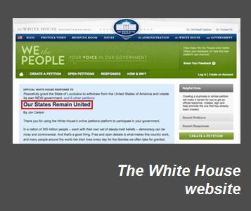 How Did White House Response To Secession Petitions