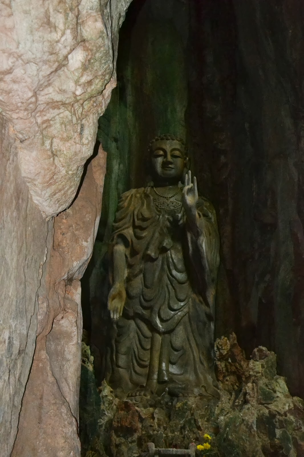 Buddha Status inside the cave