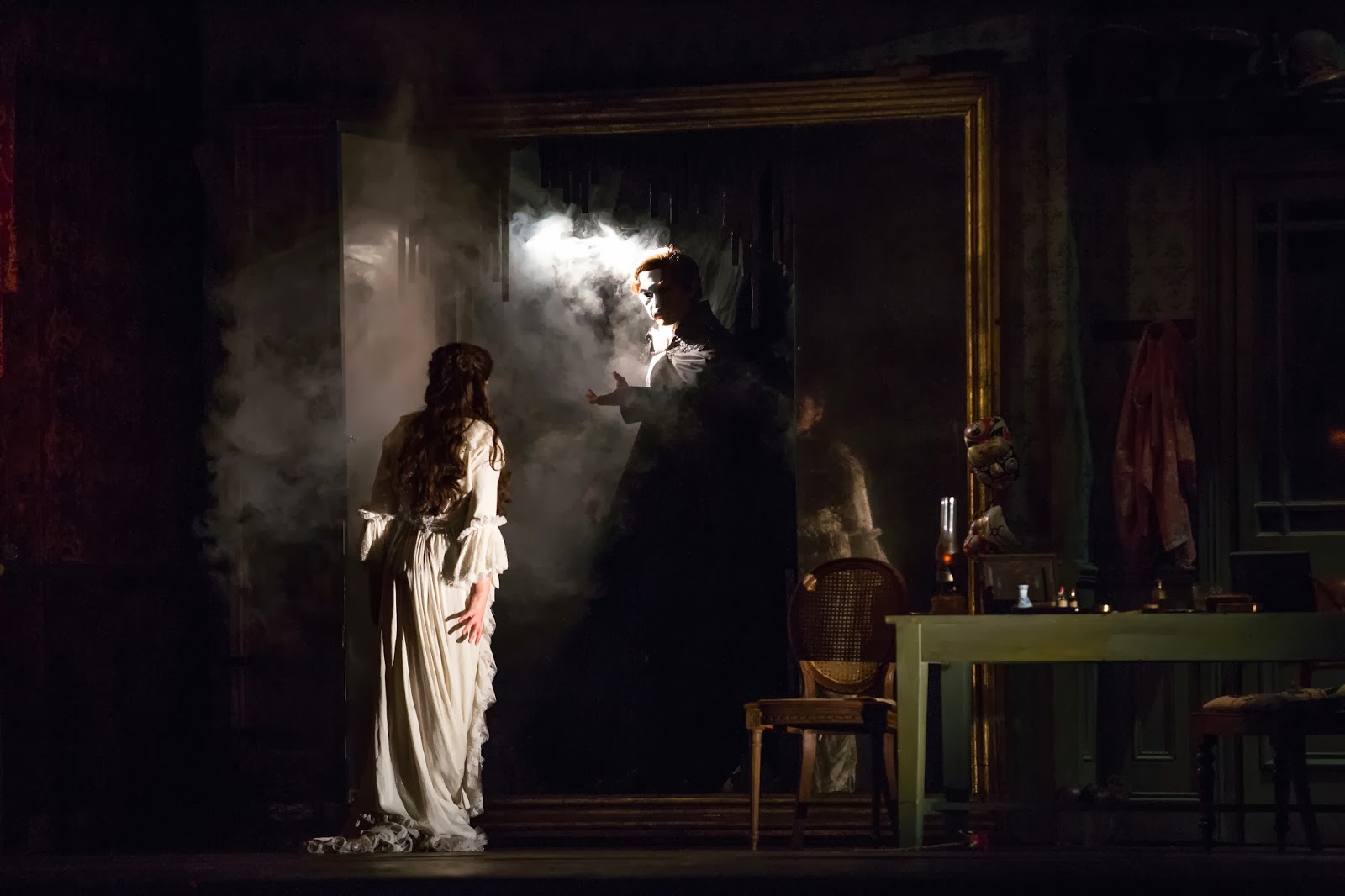 Compendium December 2017 There Is A Fullsize Gilt Framed Opera House Life Size Replicas Of Parisian Statues And Cemeteries The Chandelier Which Drops Over Audience