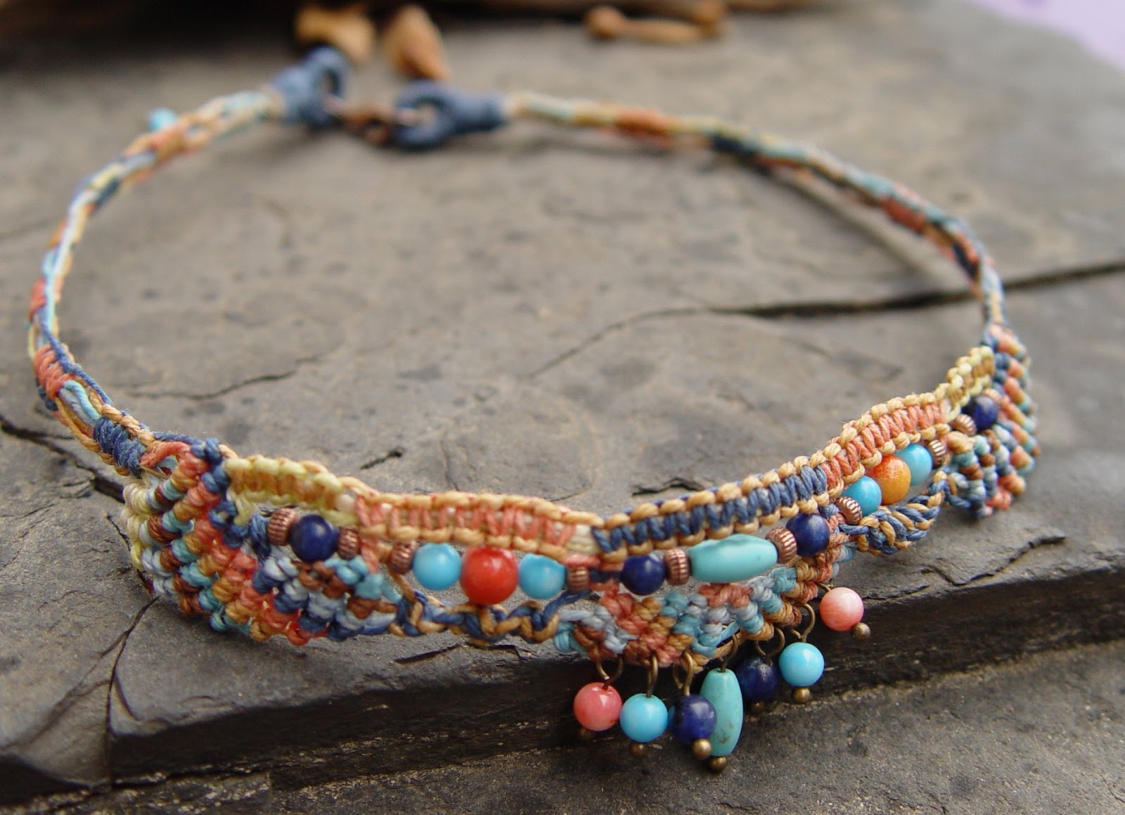 Jean A. Wells Handcrafted Artisan Jewelry MicroMacrame Southwest