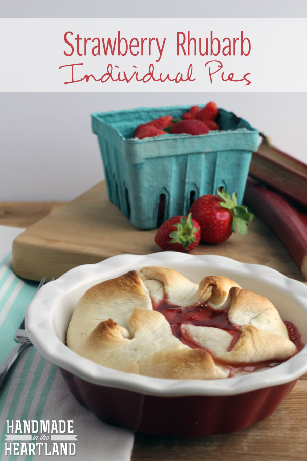 Strawberry Rhubarb Individual Pies