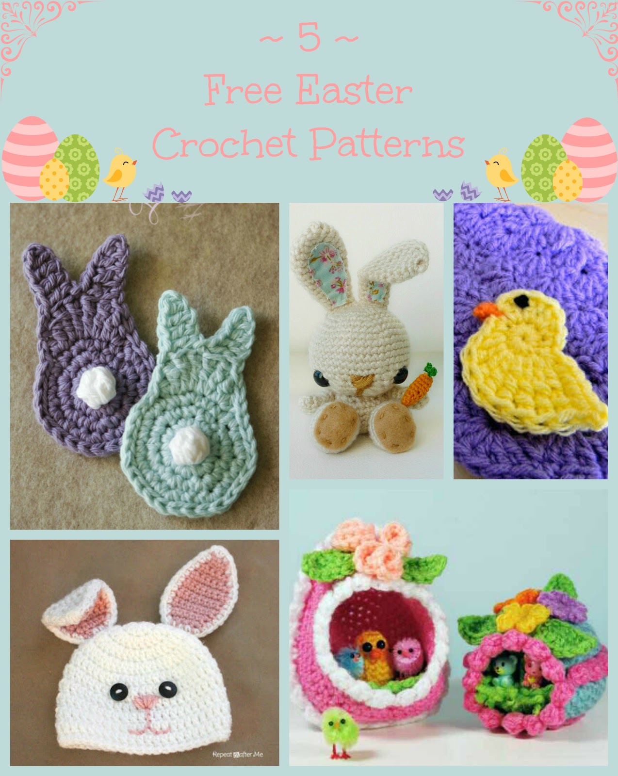 Hopeful Honey Craft, Crochet, Create: 5 Free Easter ...