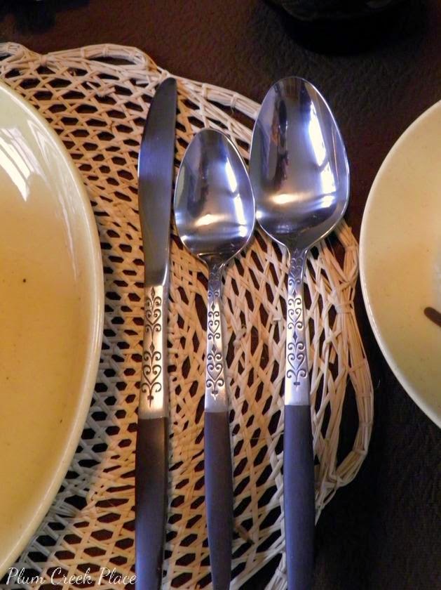 Vintage Fall Tablescape - Interpur INR2 flatware Vintage Fall Tablescape - Interpur INR2 flatware