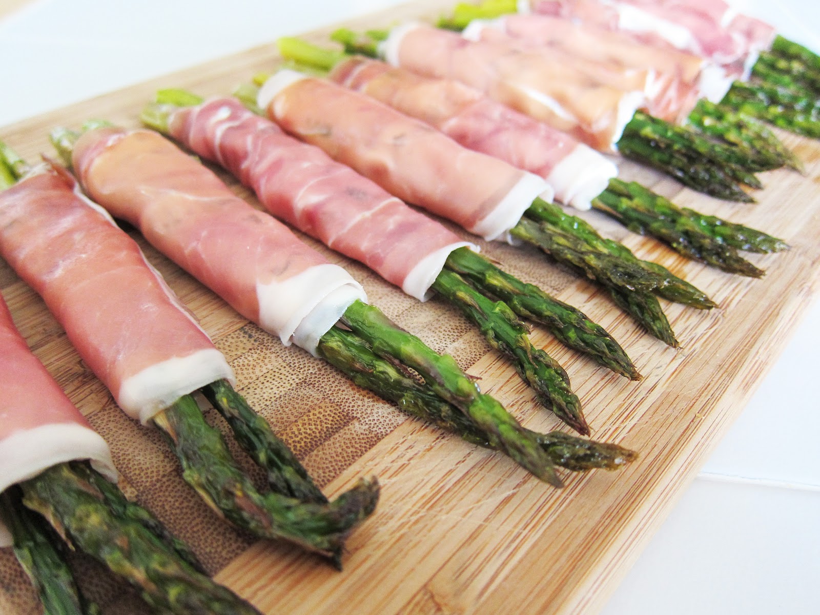 Bloatal Recall Roasted Asparagus Wrapped in Prosciutto