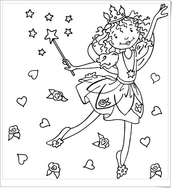 Ausmalbilder zum ausdrucken - Ausmalbilder Lillifee Einhorn