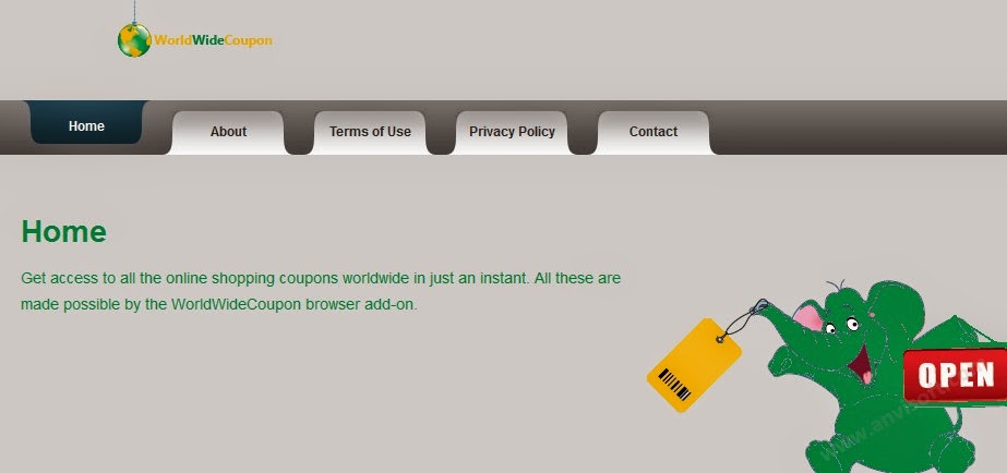 Uninstall WorldWideCoupon Add-on
