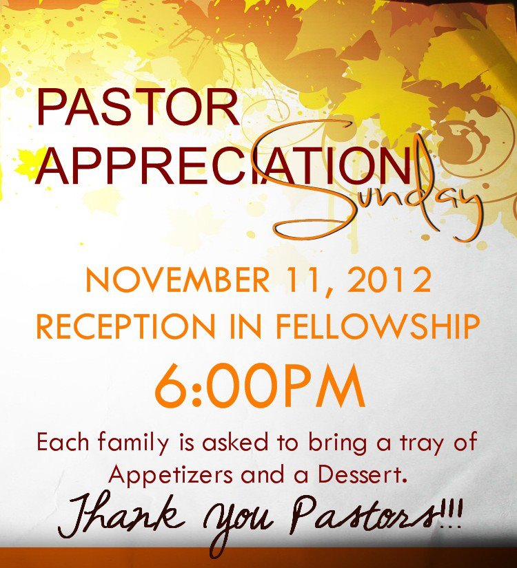 Gallery For > Pastor Appreciation Gallery For > Pastor Appreciation