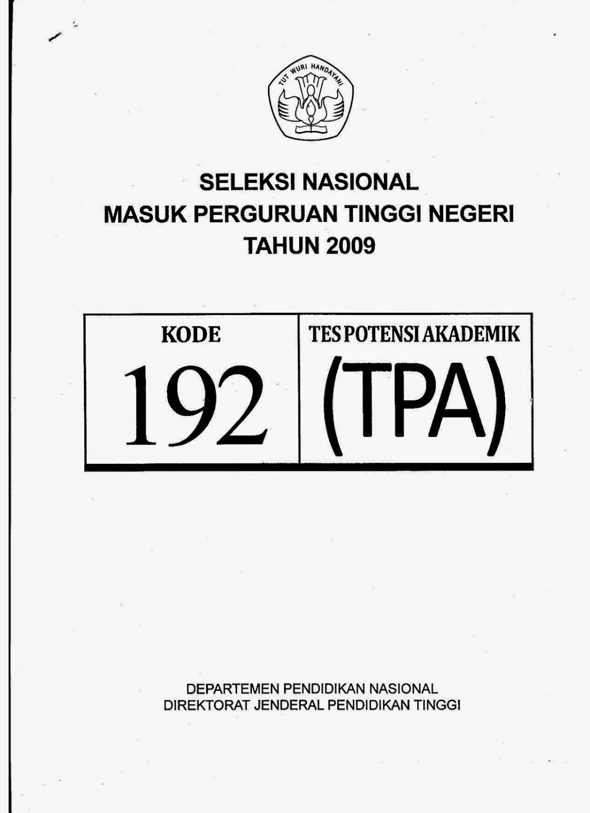 Tes Potensi Akademik Bahasa Inggris Pdf Ilmusosial Id