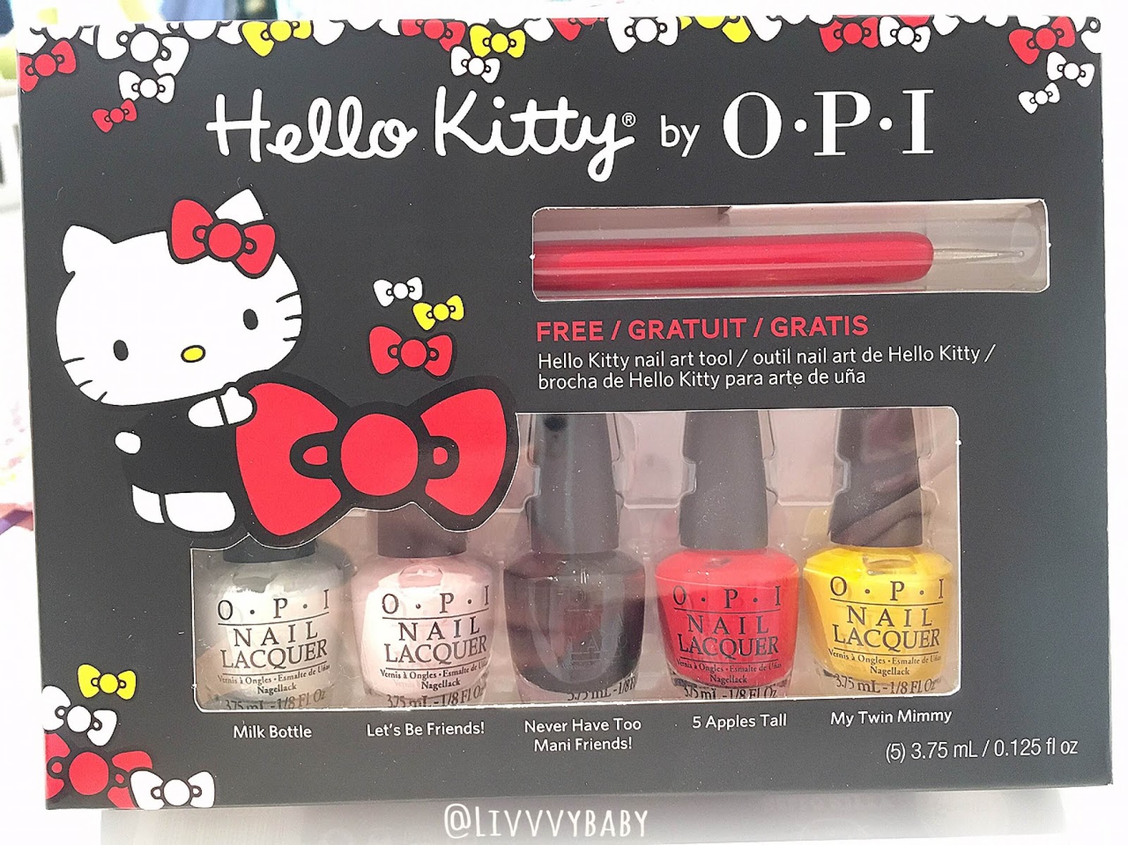 L I V I A: HELLO KITTY FRIEND PACK BY OPI - GET CUTE HELLO KITTY INSPIRED  NAILS!