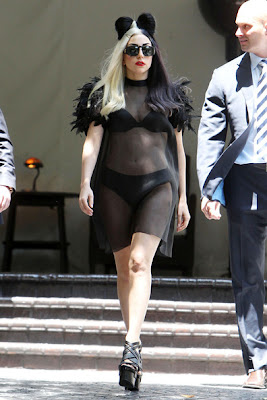 Superstar Lady Gaga is seen leaving a hotel in Hollywood hot photos