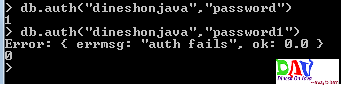 Authentication to MongoDB Java