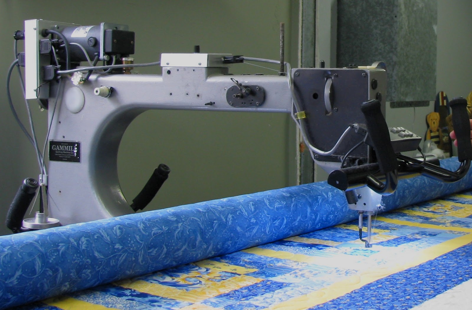 machinequilter King Tut at the Quilt Room