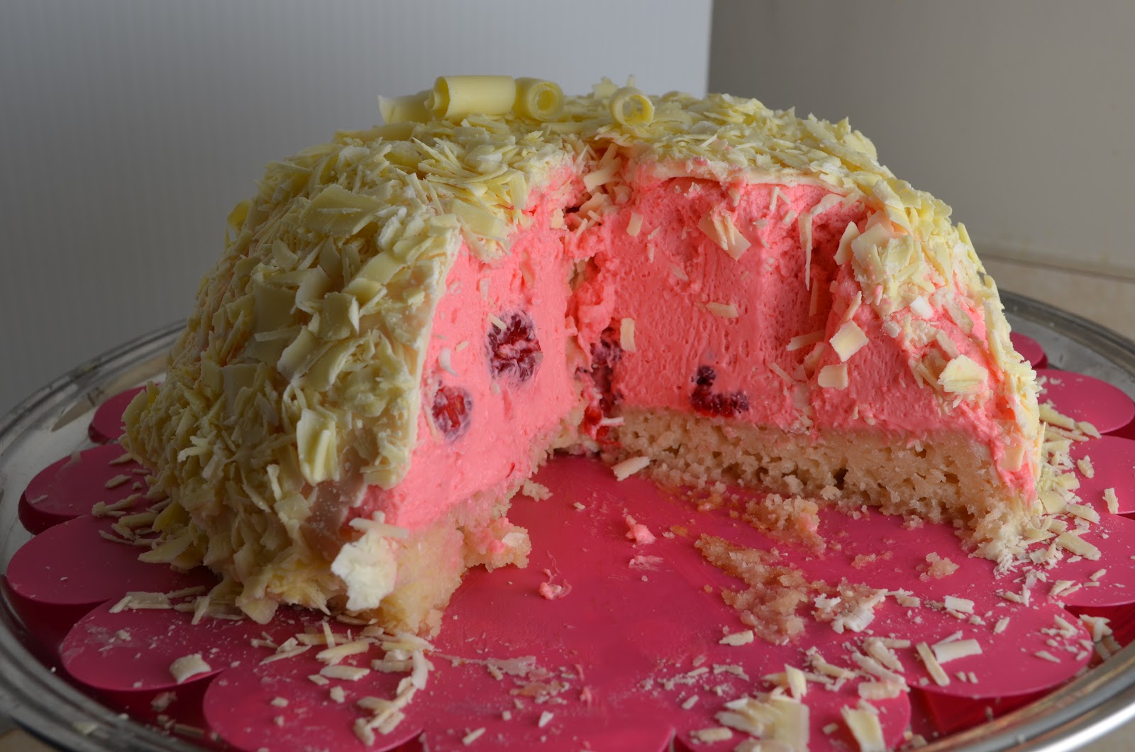 The Virtual Goody Plate RaspberryWhite Chocolate Bombe