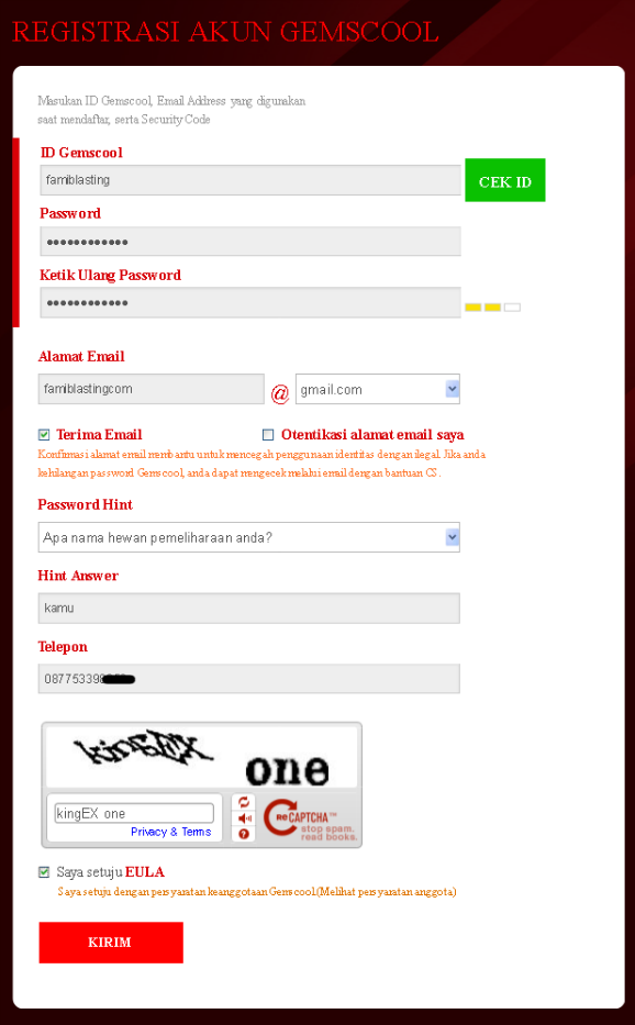 Daftar Gemscool Daftar Gemscool