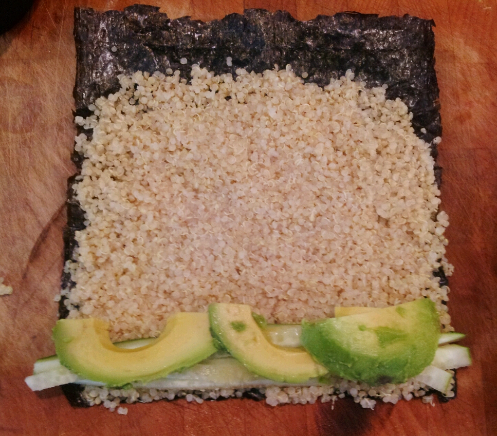 Venturing Vegan Quinoa Sushi, Ginger Pate Sushi, Raw Soy Sauce