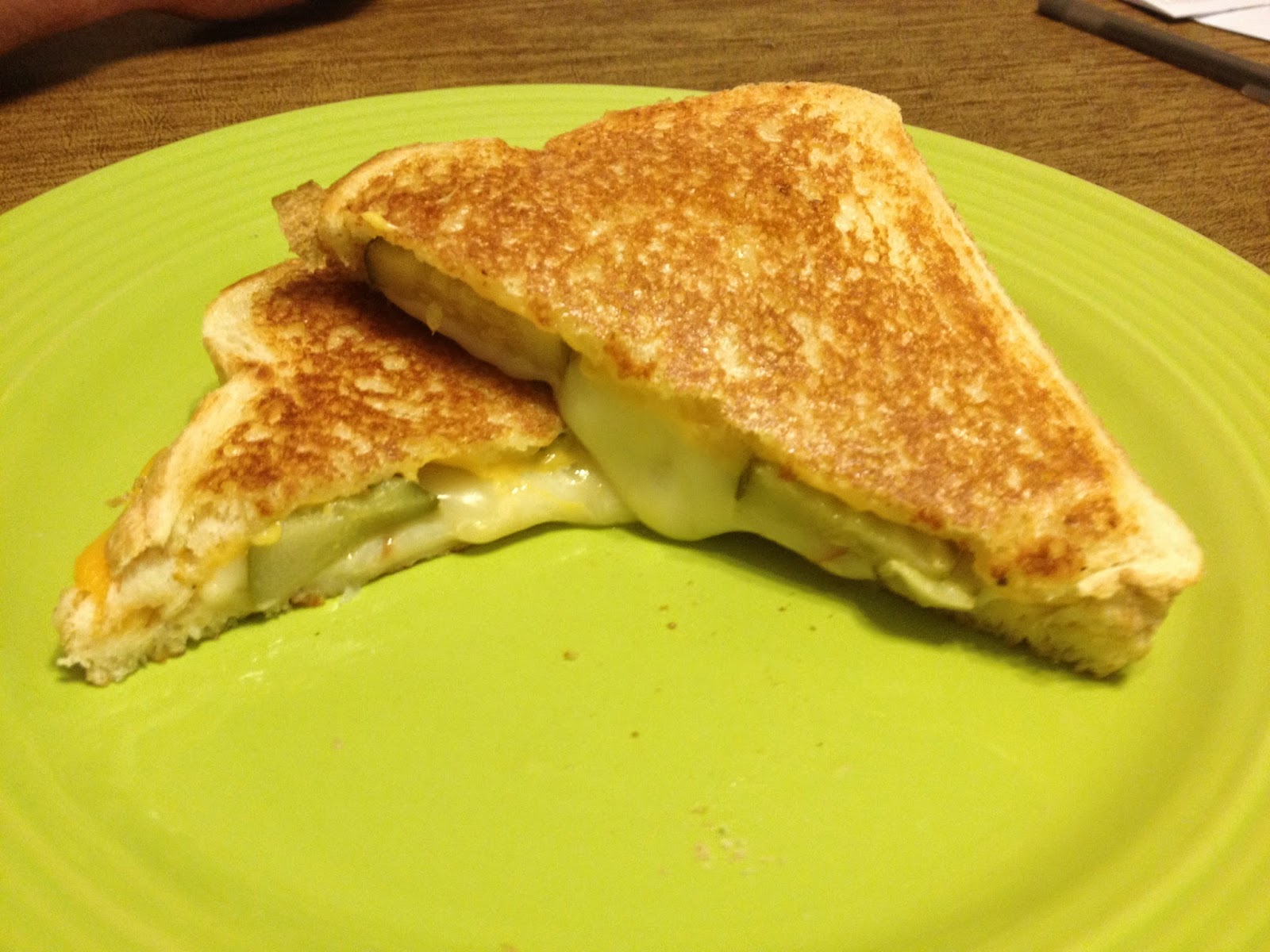 Gooey Grilled Cheese with Jalapeño Pickles