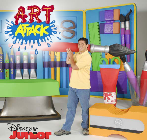 Ilustrador Alexiev Gandman Art Attack Nueva temporada por Disney Channel