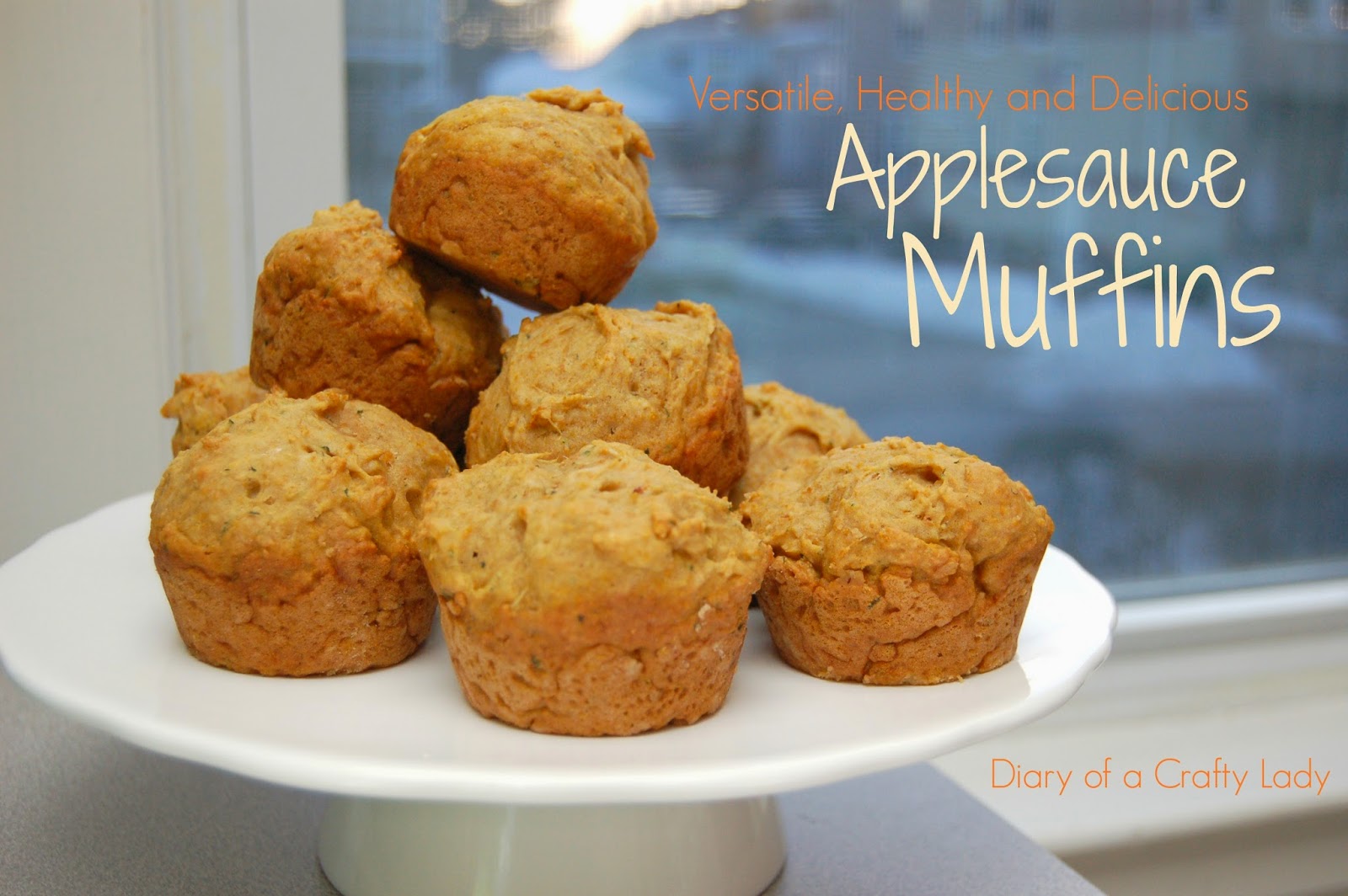 Diary of a Crafty Lady Healthy & Delicious Applesauce Muffins