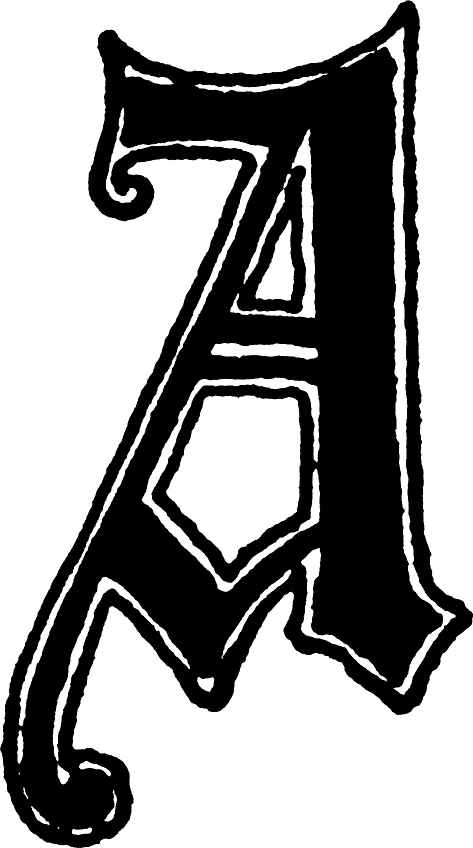 Letter A Gothic