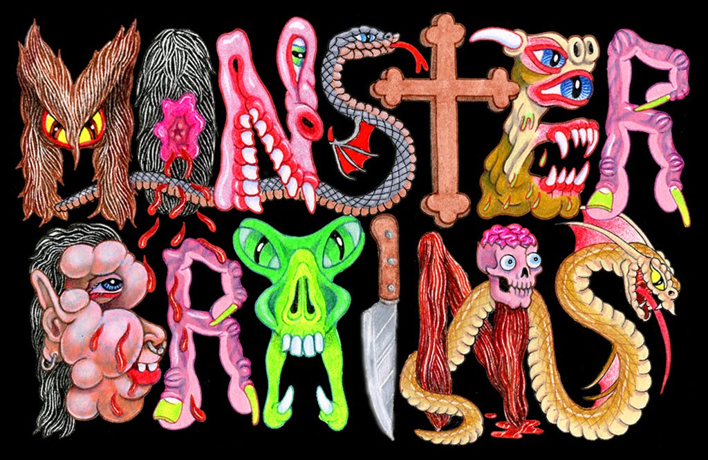 Monster Brains logo illustrated by Matt Furie.