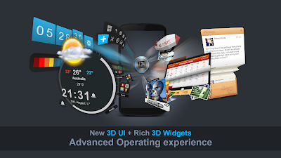 Launcher Android Terbaik TSF Shell 3D v2.0.7 Pro Apk