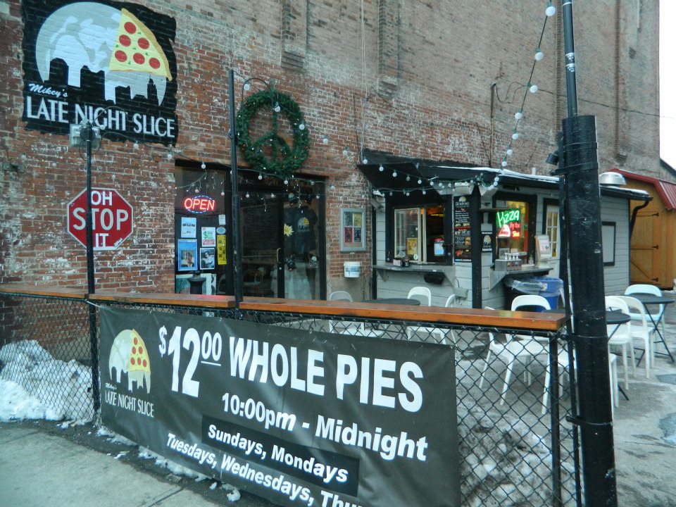 Learning through Food Pizza with Personality Mikey's Late Night Slice