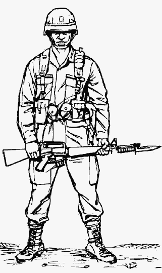 Line Art Uniform : Pakistan army