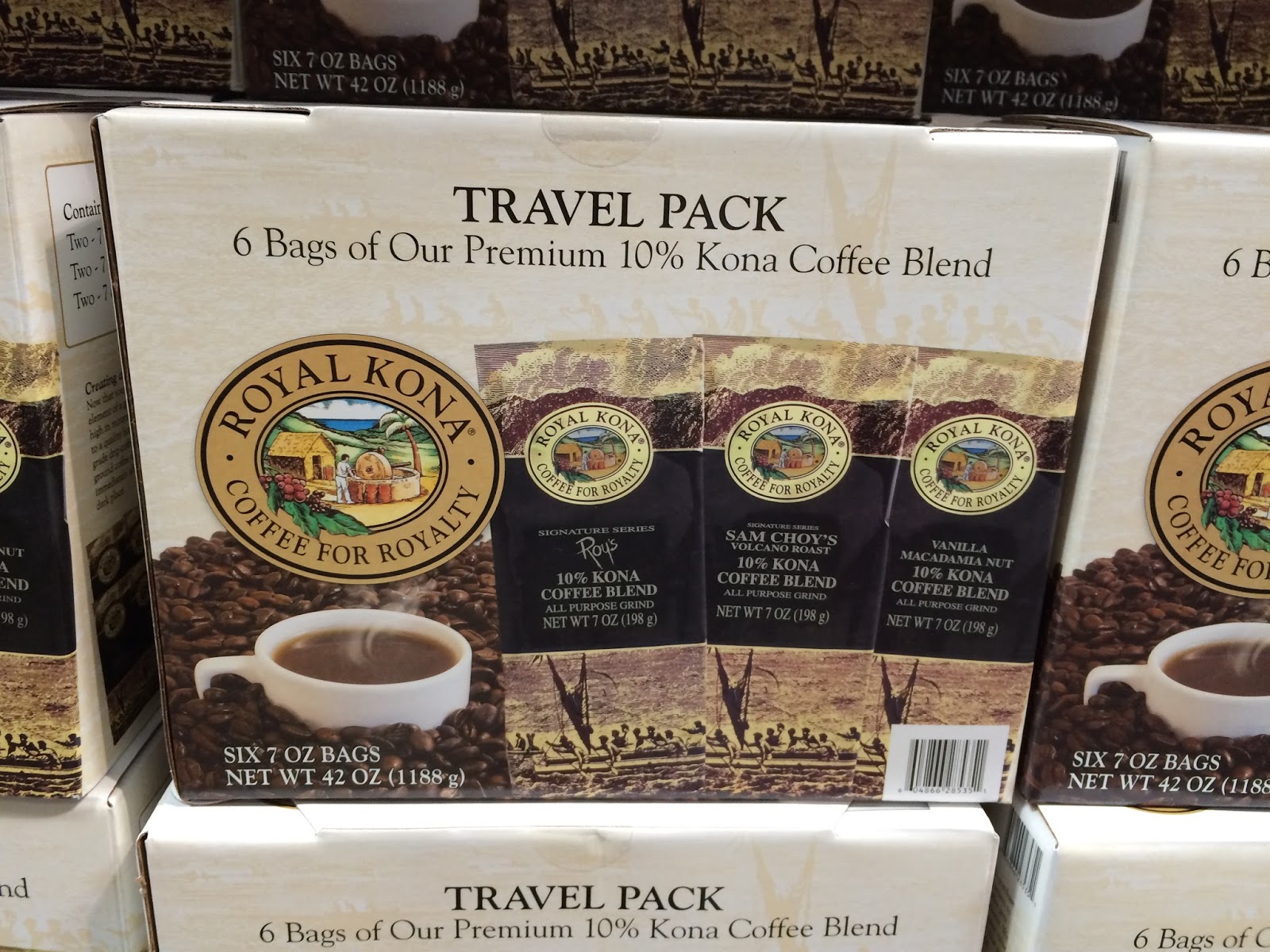 Royal Kona Coffee Company 10 Kona Coffee Blend Travel Pack Costco