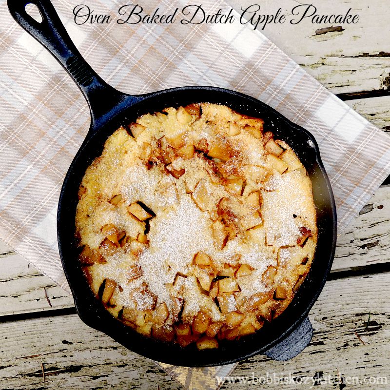 Oven Baked Dutch Apple Pancake Bobbi's Kozy Kitchen
