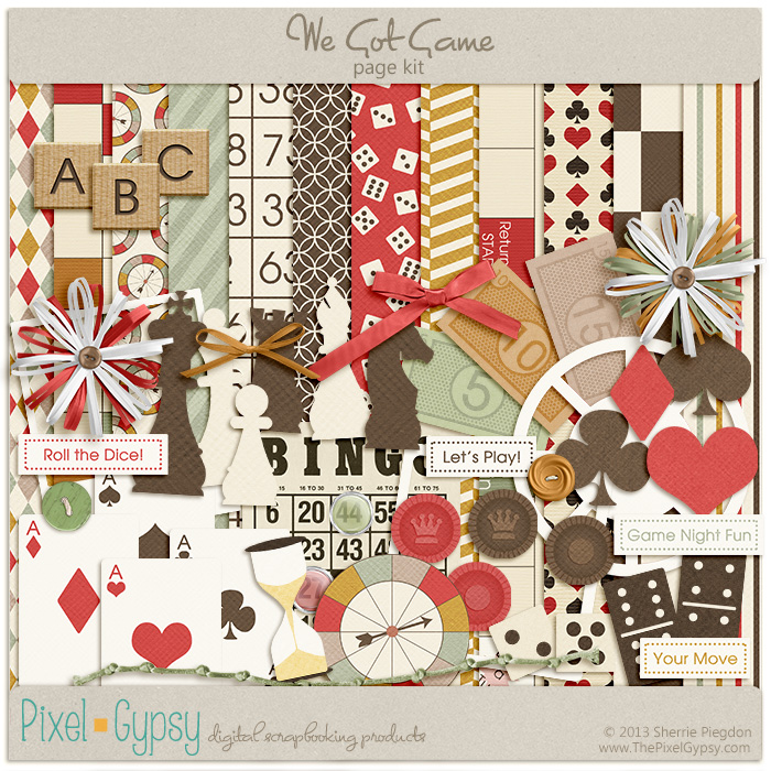 We Got Game Digital Scrapbooking Page Kit We Got Game Digital Scrapbooking Page Kit