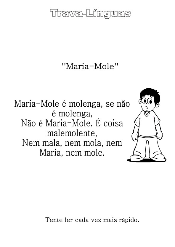 imagens trava lingua pintar Desenhos Para Colori trava lingua desenhar