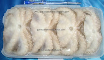 Tray-packed Octopus -whole cleaned- Single skin - Bạch tuộc đông khay