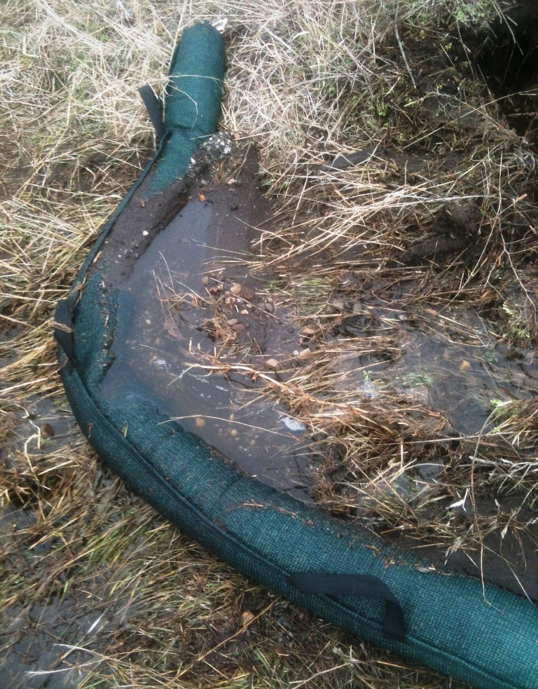 Light Green Rocks Distribution Water Management and Erosion Control