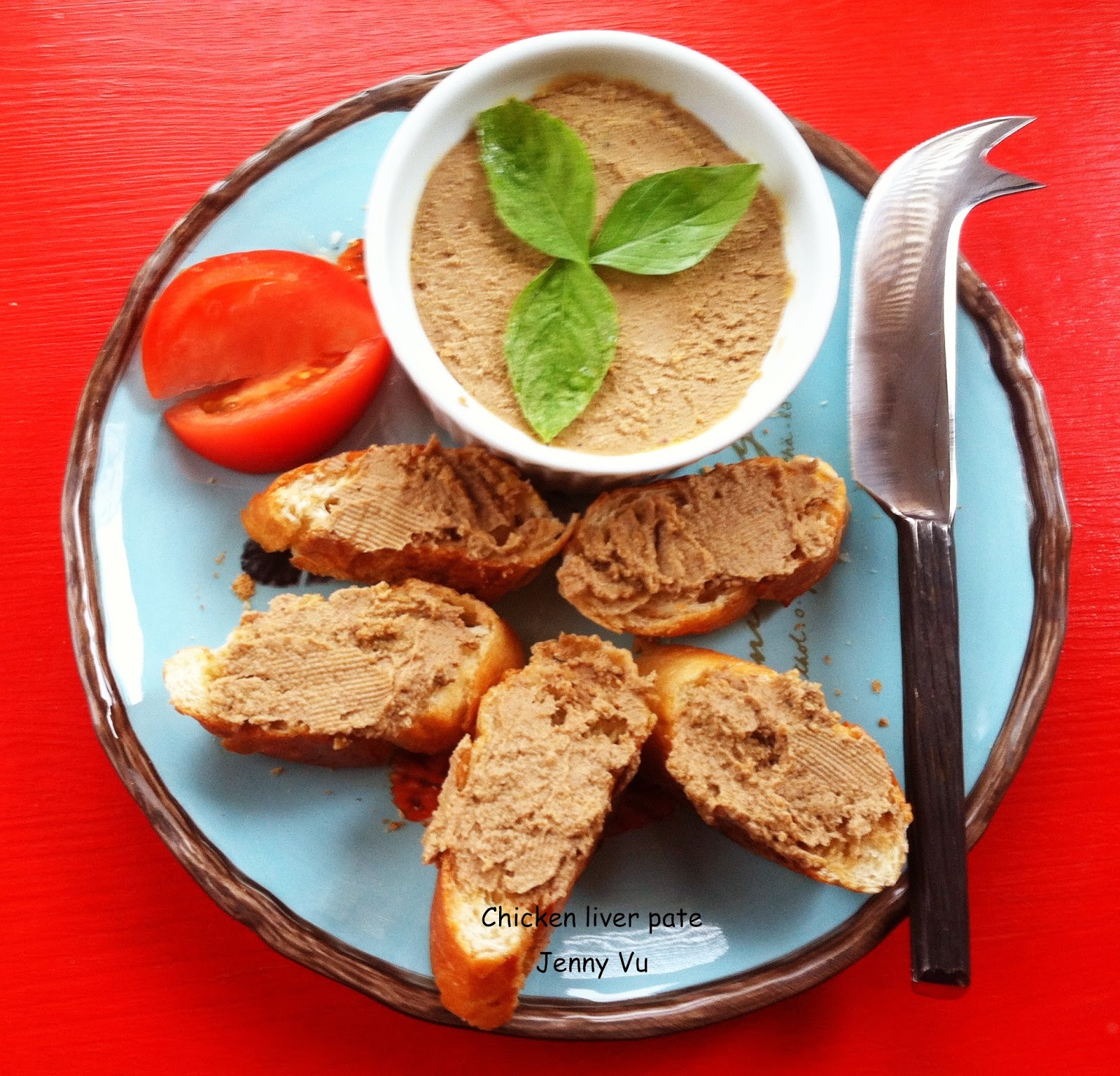 My new adventure Chicken liver pate (Pate gan gà)