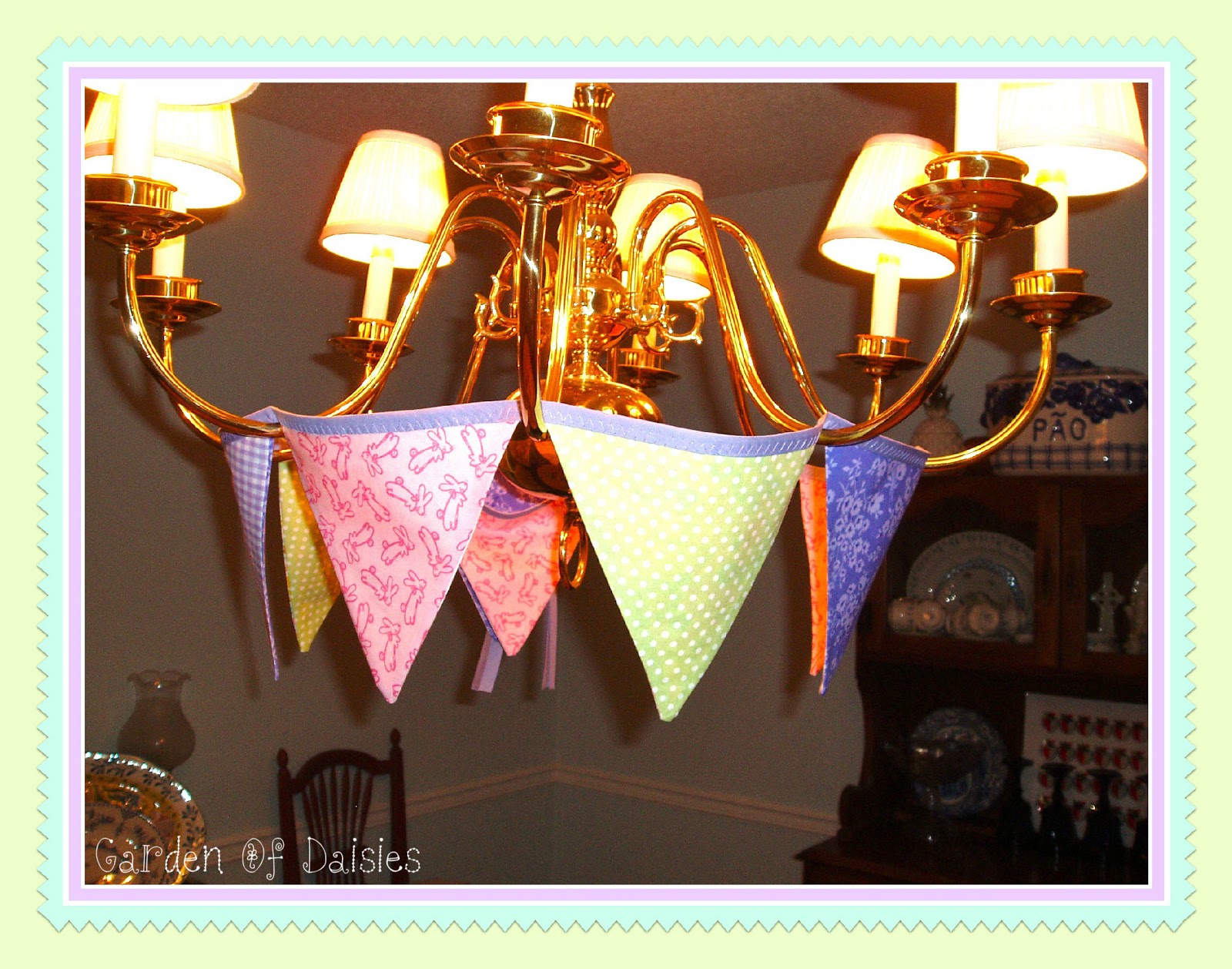 Garden Of Daisies Baby Shower Bunting