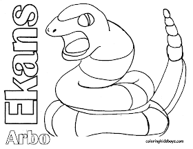 Coloriage pokemon Ekans