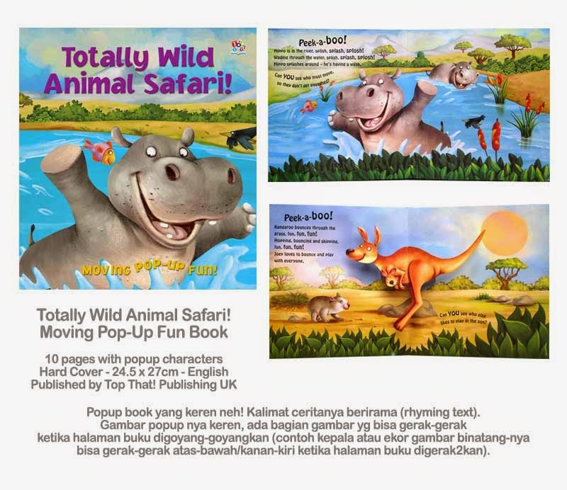 planet bayi buku anak import totally animal safari moving pop up book planet bayi buku anak import totally animal safari moving pop up book