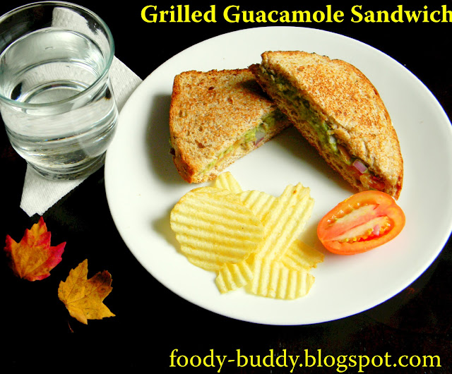 grilled guacamole sandwich