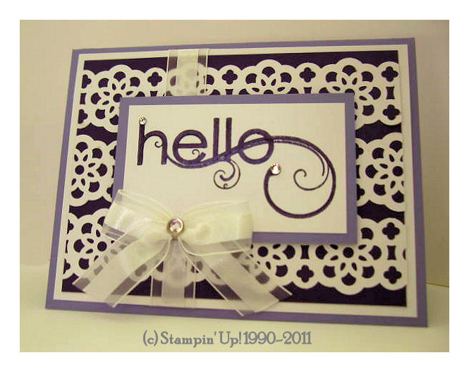 Fun Stampin' with Margaret! Lace Ribbon Border Punch