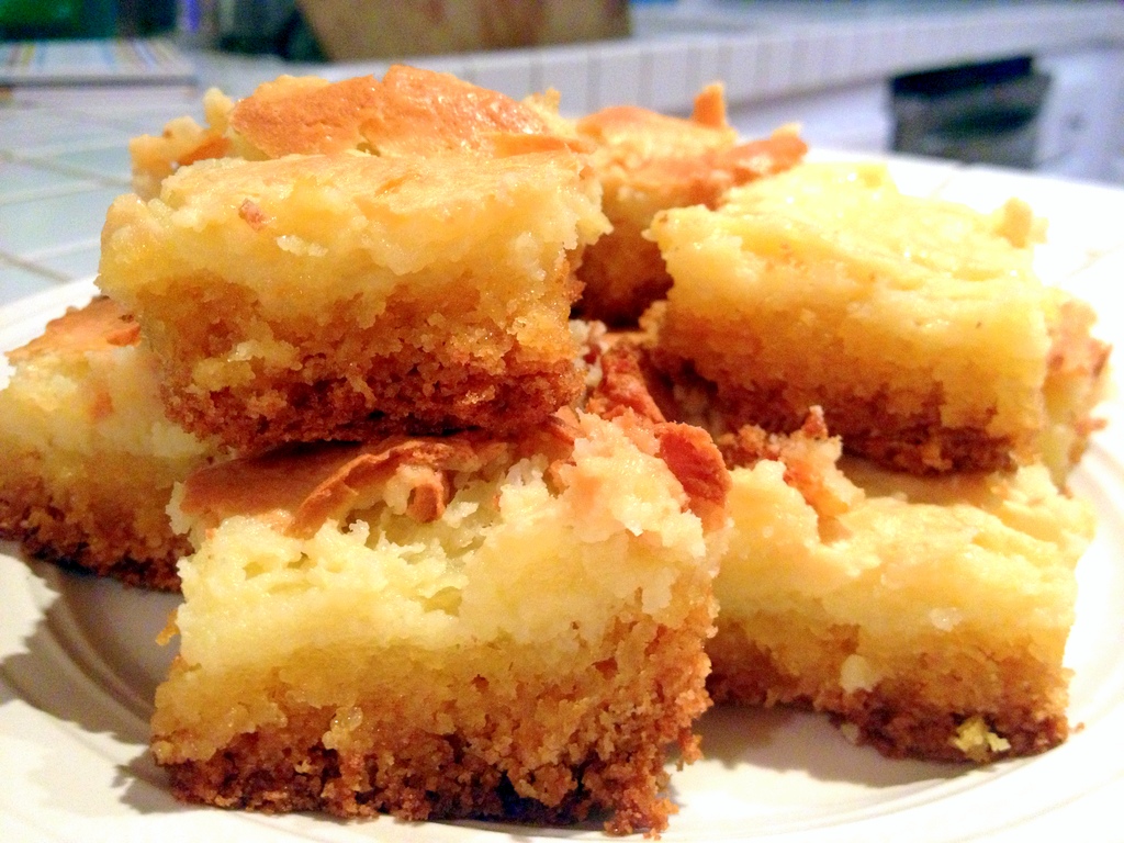 Finding Sunday Almond Gooey Butter Cake