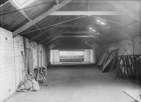 Miniature Rifle Range (interior) (dated 1914-1916). Miniature Rifle Range (interior) (dated 1914-1916).