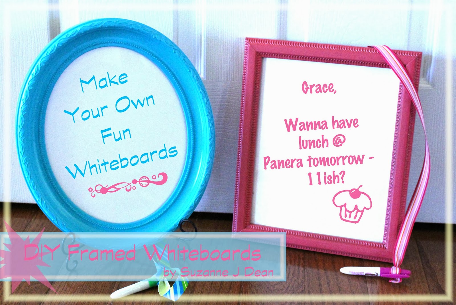DIY FunkyFun Framed Whiteboards BlogHer