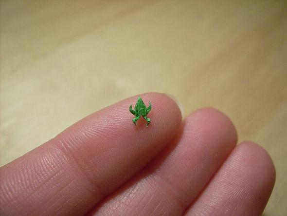 Worlds smallest origami Worlds smallest origami photos