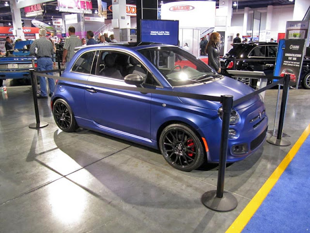 Fiat 500 from the Mopar booth at SEMA Show