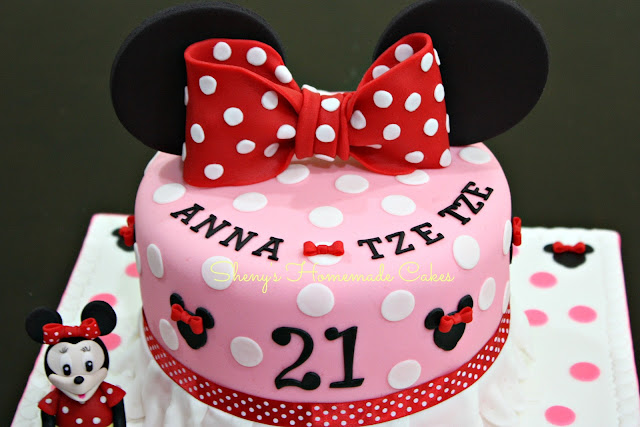 Sheny s Homemade Treats: Minnie Mouse Themed 21st Birthday ...