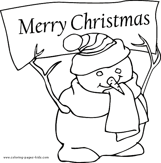 Merry Christmas Coloring Pages